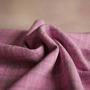 Tecido Padrão de Xadrez de Tartan Cor-de-Rosa-Cor-de-Cort