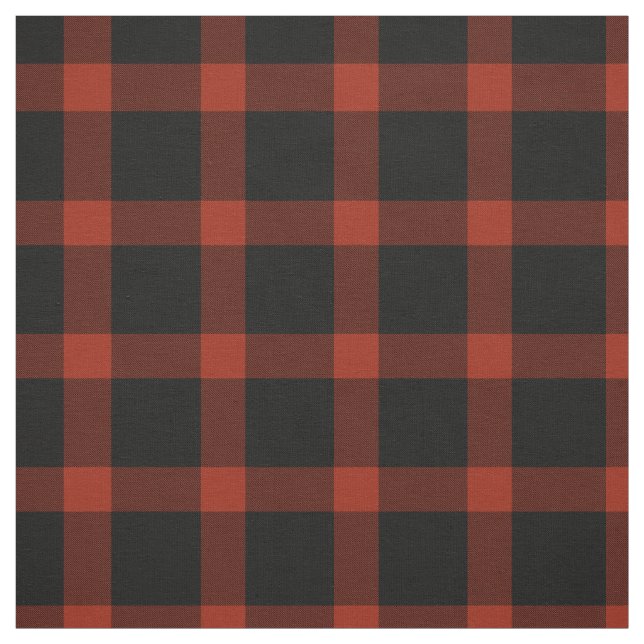 Tecido Padrão de Xadrez do Tartan Vermelho e Negro (Modelo)