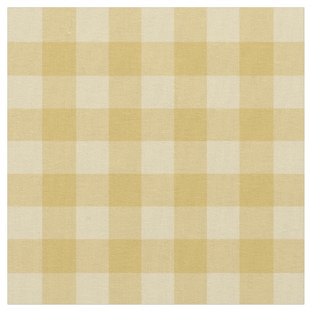 Tecido Padrão de Xadrez Gingham Dourado Chic (Detalhe)