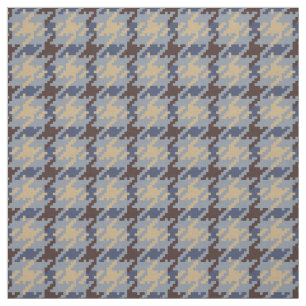 Tecido Padrão de xadrez houndstooth neutro de moda de ten