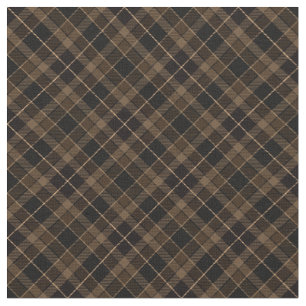 Tecido Padrão de Xadrez inclinado Brown Grunge Terthy Da