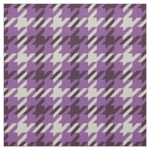 Tecido Padrão de xadrez roxo de houndstooth