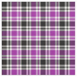 Tecido Padrão de Xadrez roxo, preto e branco