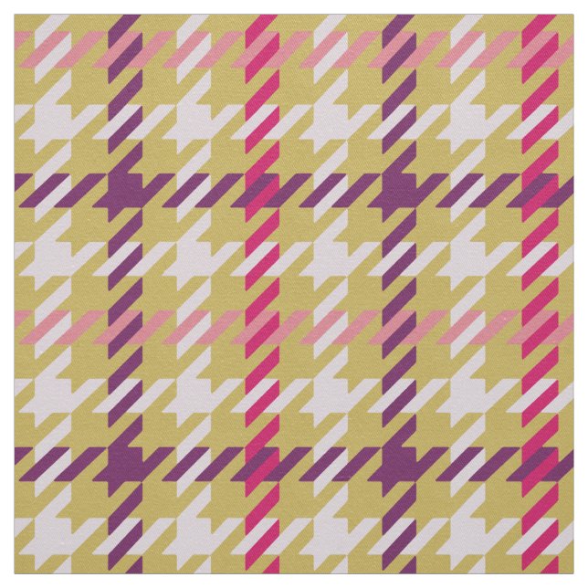 Tecido Padrão de xadrez roxo, roxo e roxo, cor-de-rosa (Modelo)