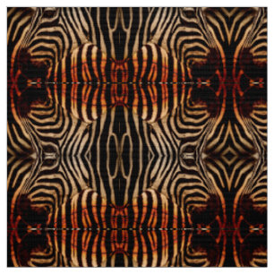 Tecido Padrão de Zebra Grunge com Stripes Negras