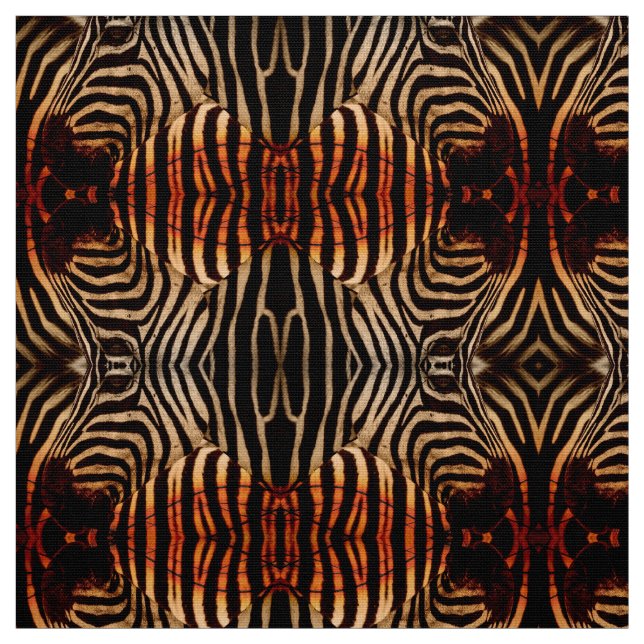 Tecido Padrão de Zebra Grunge com Stripes Negras (Modelo)