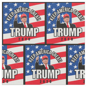 Tecido Padrão do Excelente Trump 2020 Keep America