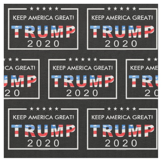 Tecido Padrão do Excelente Trump 2020 Keep America (Detalhe)