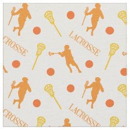 Tecido Padrão do Jogador de Lacrosse Masculino Laranja e