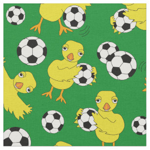 Tecido Padrão do Pintinho de futebol