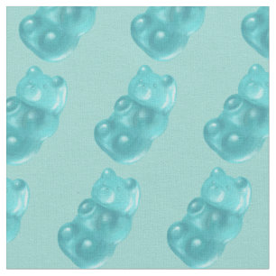 Tecido Padrão do Urso Azul