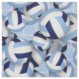 Tecido Padrão do Volleybolas w marinho bkgrd lt azul
