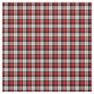 Tecido Padrão dos quadrados de Tartan branco preto-escur