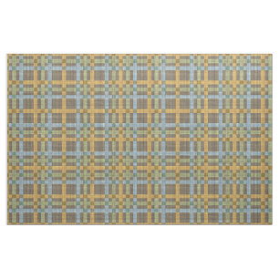 Tecido Padrão dos quadrados de Tartan verde-amarelo-escu
