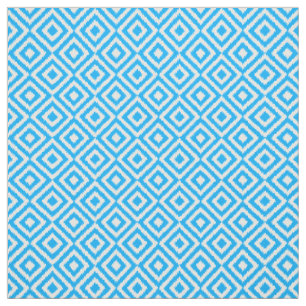 Tecido Padrão dos quadrados do Diamond Azure Azure Blue I