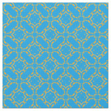 Padrão Dourado do Filigre e Turquesa