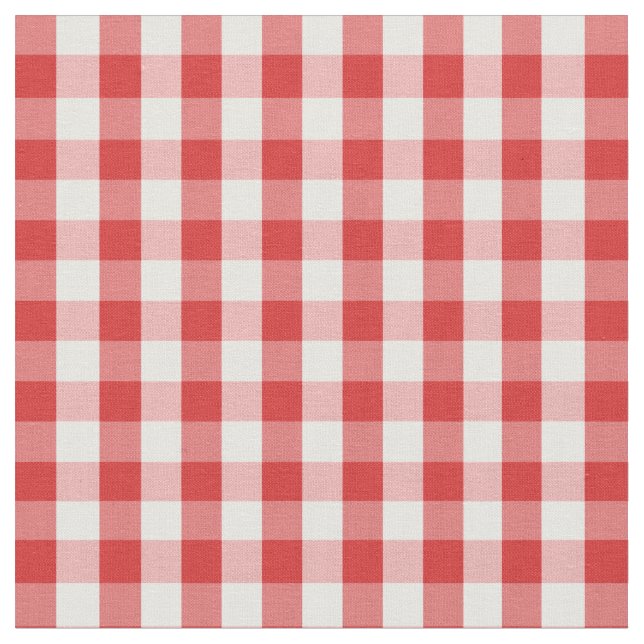 Tecido Padrão Elegante Red Gingham (Detalhe)