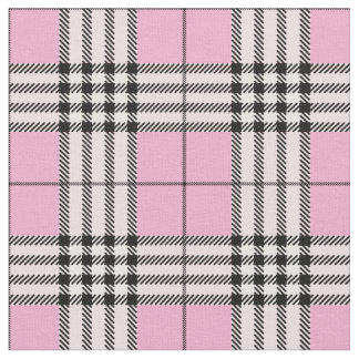 Tecido Padrão escocês clássico de tartan rosa