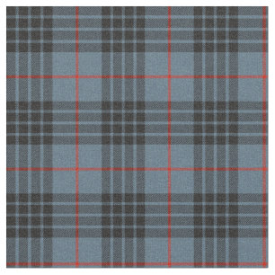 Tecido Padrão Escocês da Xadrez de Tartan Azul MacKay