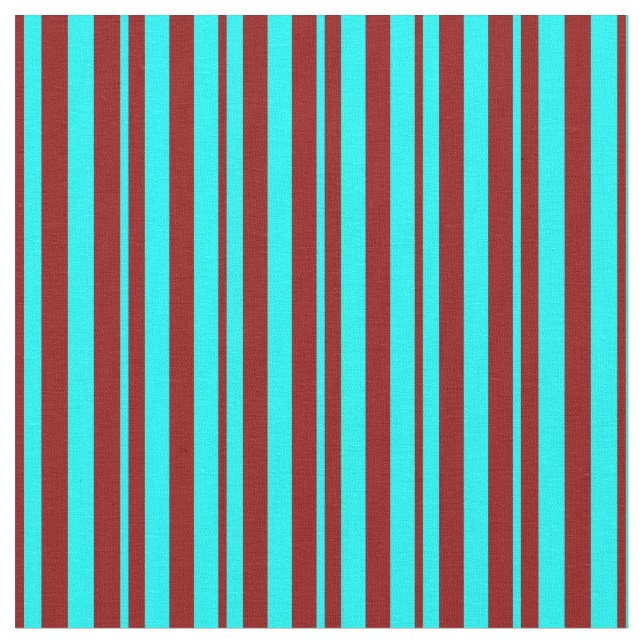 Tecido Padrão Escuro Vermelho Escuro e Aqua (Detalhe)