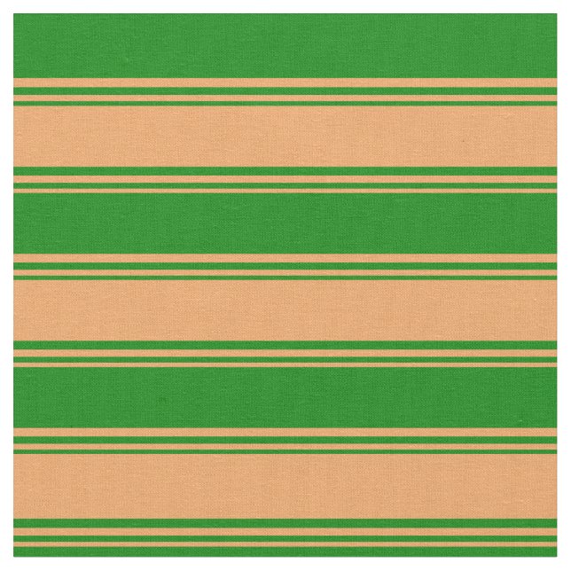 Tecido Padrão estrelado/riscado marrom e verde (Detalhe)