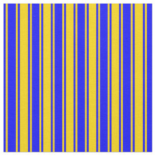 Tecido Padrão estriado/alinhado amarelo e azul colorido