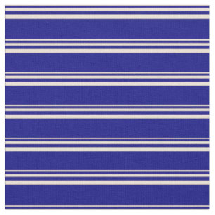 Tecido Padrão estriado/estrelado bisque e azul