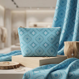 Tecido Padrão Étnico de Boho Azul de Casa Azul Turquesa