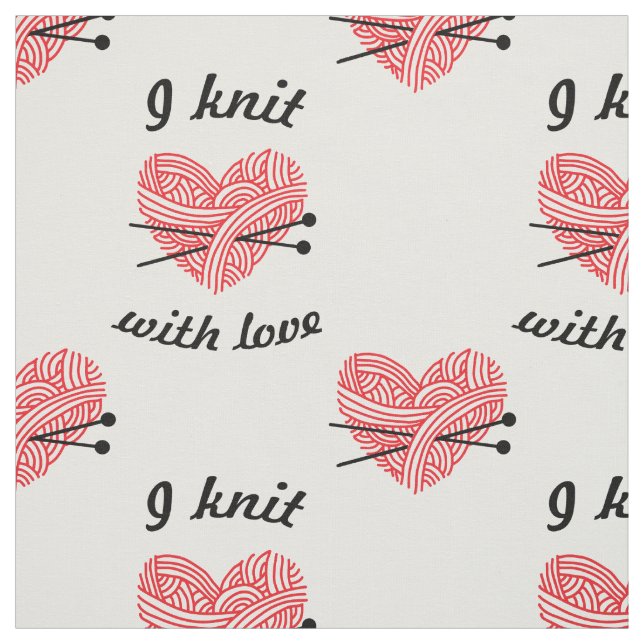 Tecido Padrão "Eu conheço com amor" Artesanatos de Yarn e (Modelo)