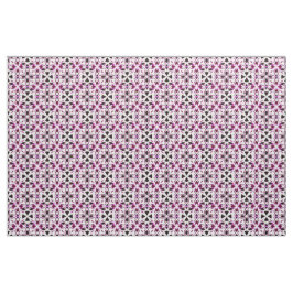 Tecido Padrão Floral Abstrato Vibrante