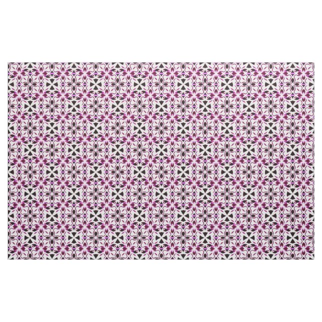 Tecido Padrão Floral Abstrato Vibrante (Fat Quarter)