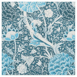 Tecido Padrão Floral Azul William Morris Pré-Rafaelitas