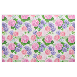 Tecido Padrão floral de aquarela