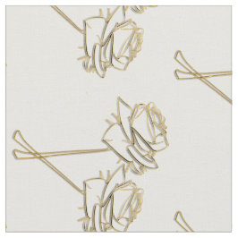 Tecido Padrão Floral de Rosas Chic