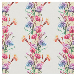 Tecido Padrão Floral Elegante - Cravo Bonito