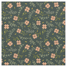Padrão Floral em Aquarela Verde Escuro Dainty Dits