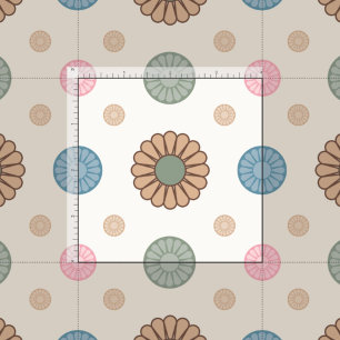 Tecido Padrão Floral Inspirado por Pastel Babylonian