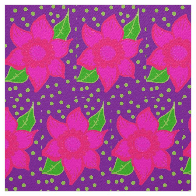 Tecido padrão floral louco (Modelo)