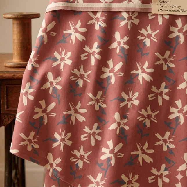 Tecido Padrão floral retrô em estilo boho. Margarida abst (Vintage floral seamless pattern in boho style. Simple floral blender fabric.)