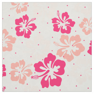 Tecido Padrão floral tropical Hawaiian Hibiscus