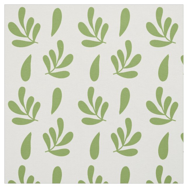 Tecido Padrão Floral Verde (Modelo)