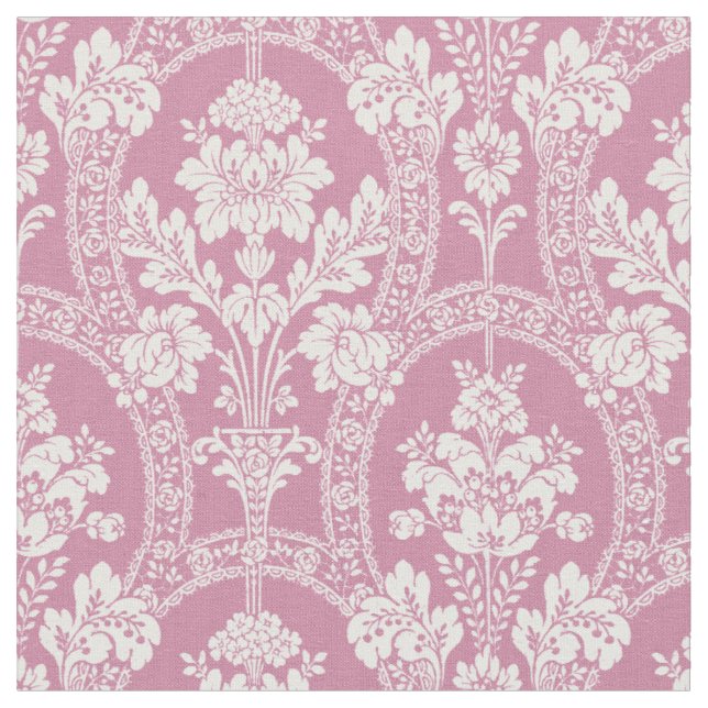 Tecido Padrão Floral Victorian Era Damask (Detalhe)