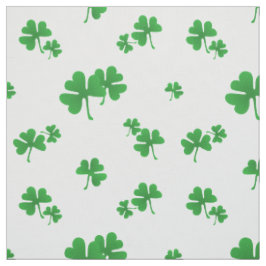 Tecido Padrão Fofo de Trevo Irlandês