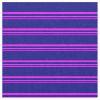 Tecido Padrão Fuchsia e Blue Stripes