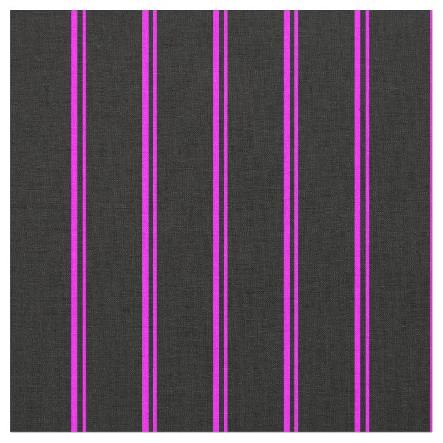 Tecido Padrão Fuchsia e Preto Vinculado/Striped (Detalhe)