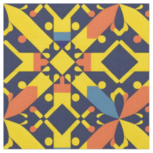 Tecido Padrão Geométrico Abstrato