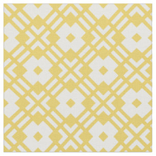 Tecido Padrão geométrico abstrato de giz amarelo