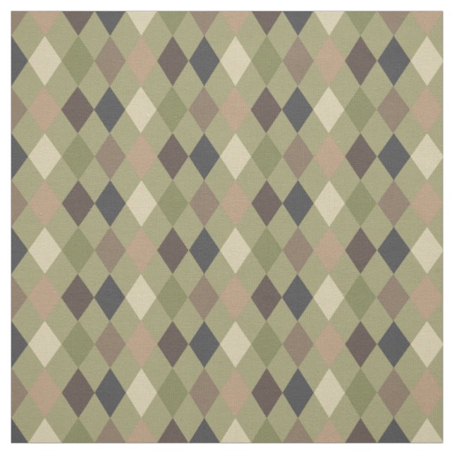 Tecido Padrão Geométrico Castanho Verde da Camouflage (Modelo)