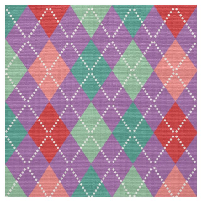 Tecido Padrão Geométrico Colorido Harlequin 4 (Modelo)