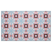 Padrão geométrico decorativo vermelho e rosa